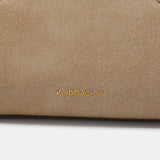 Camel handbag made from recycled materials