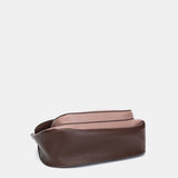 Bolso de hombro en materiales reciclados burdeos