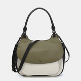 Bolso de hombro en materiales reciclados verde