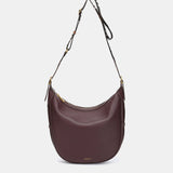 Bolso de hombro en materiales reciclados burdeos