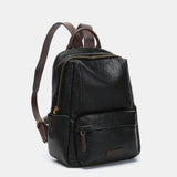 Backpack made of black recycled materials