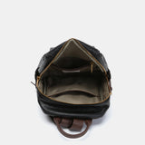 Backpack made of black recycled materials