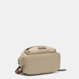 Backpack in beige recycled materials
