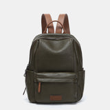 Green recycled material backpack