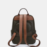 Green recycled material backpack