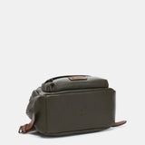 Green recycled material backpack
