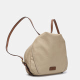 Bolso multifuncional en materiales reciclados beige