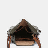 Bolso multifuncional en materiales reciclados verde