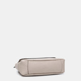 Shoulder bag in beige recycled materials