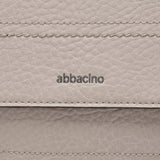 Shoulder bag in beige recycled materials