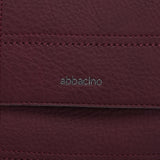 Shoulder bag made of recycled materials in burgundy
