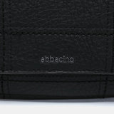 Small shoulder bag in black recycled materials