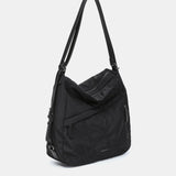 Bolso multifuncional en materiales reciclados negro