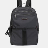 Backpack in grey recycled materials
