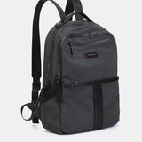 Backpack in grey recycled materials