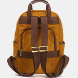Mochila en nylon reciclado ámbar