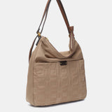 Bolso multifuncional en nylon reciclado camel