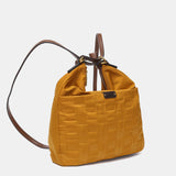Bolso multifuncional en nylon reciclado ámbar