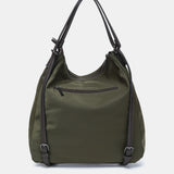 Bolso multifuncional en nylon reciclado verde