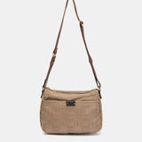 Bandolera en nylon reciclado camel
