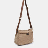 Bandolera en nylon reciclado camel