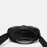 Bandolera pequeña en nylon reciclado negra