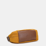 Bandolera pequeña en nylon reciclado ámbar