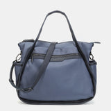 Shopper bag in grey recycled materials