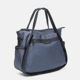 Shopper bag in grey recycled materials