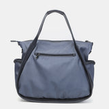 Shopper bag in grey recycled materials