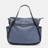 Shopper bag in grey recycled materials