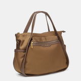 Camel shopper bag in recycled materials