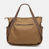 Camel shopper bag in recycled materials