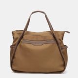 Camel shopper bag in recycled materials