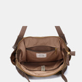 Camel shopper bag in recycled materials