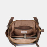 Camel shopper bag in recycled materials