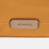 Yellow fabric backpack