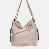 Multifunktionale Tasche aus beigem Stoff