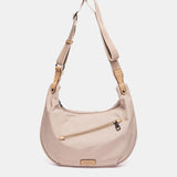Bandolera en tejido beige