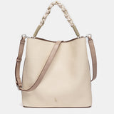 Beige shoulder bag