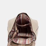 Beige shoulder bag