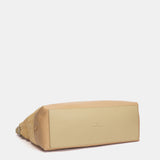 Gelbe zweifarbige Umhängetasche