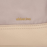 Bolso de hombro pequeño bicolor rosa