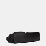Umhängetasche aus schwarzem Stoff