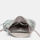 Umhängetasche aus blauem Stoff