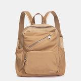 Camel fabric backpack