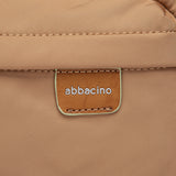 Bolso de hombro en tejido camel