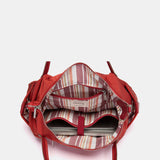 Bolso de hombro en tejido rojo