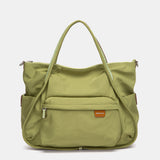 Bolso de hombro en tejido verde