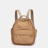 Mochila en tejido camel